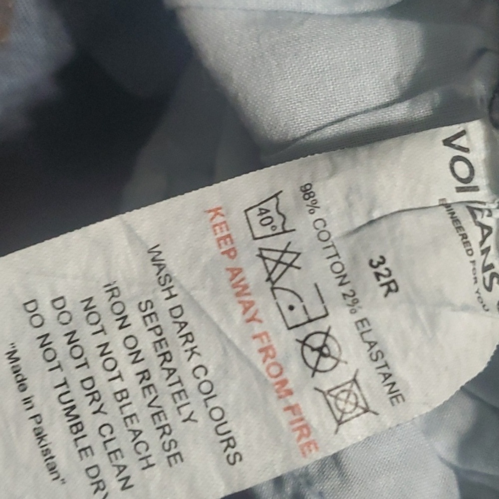 Voi Jeans Mens Size 32 Regular Blue Ripped Holes - Picture 14 of 16